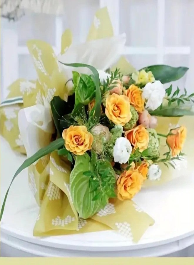 OASIS Bouquet Wrapping Sheets - Waterproof Cellophane Sheets for Flower Arrangements,Gift Hampers & DIY Crafts - 20 Sheets, 58 × 58 cm,Red Pixel Heart - Image 4